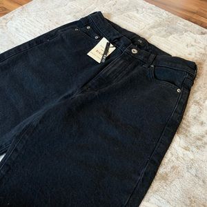 Black Denim Straight Leg Jeans (M) (10)